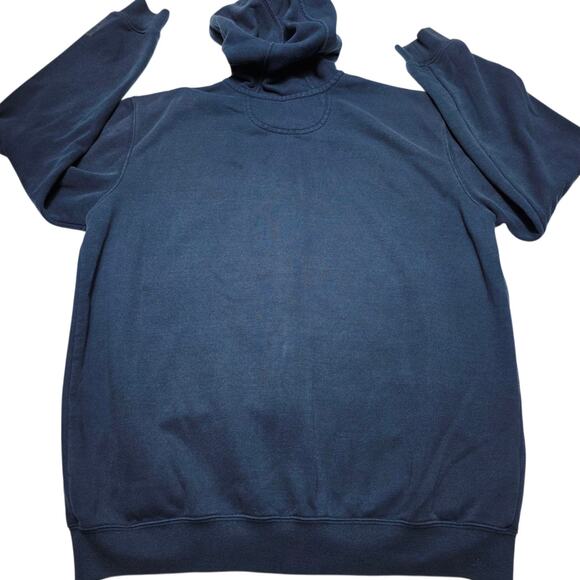 Carhartt Hoodie Men's Navy Blue Rain Defender Large Original Fit Hoodie Heavy - Picture 2 of 10